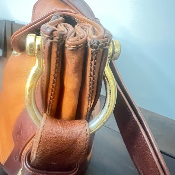 Marino Orlandi Elegant Brown Leather Shoulder Bag - Picture 6 of 10